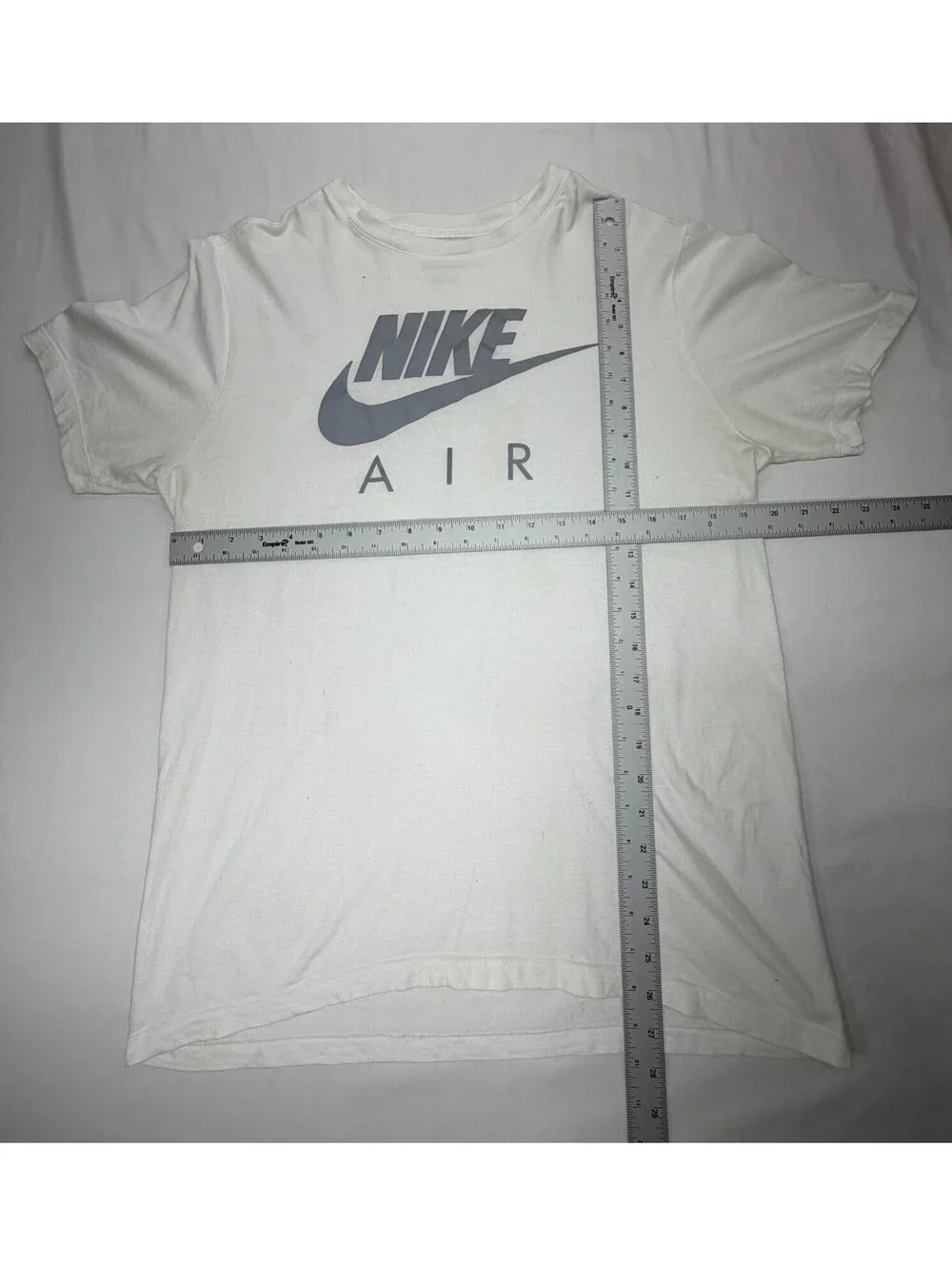 Nike AIr Men's T Shirt Short Sleeve The Nike Tee Graphic Print Size M White